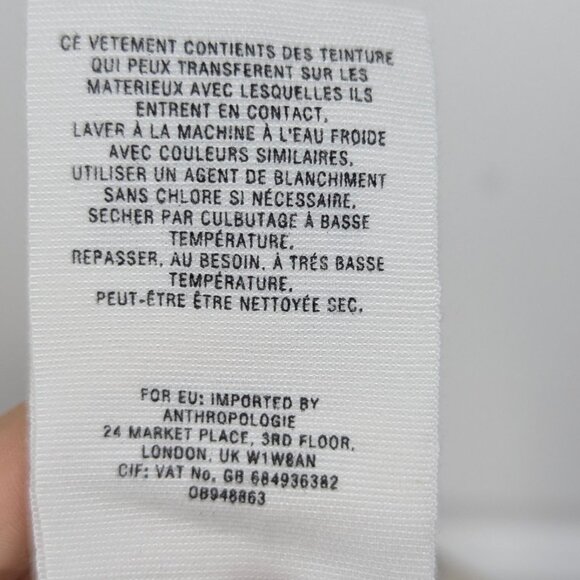 Anthropologie | Cream Striped Linen Cargo Drawstring Pants Size XS - Picture 8 of 8